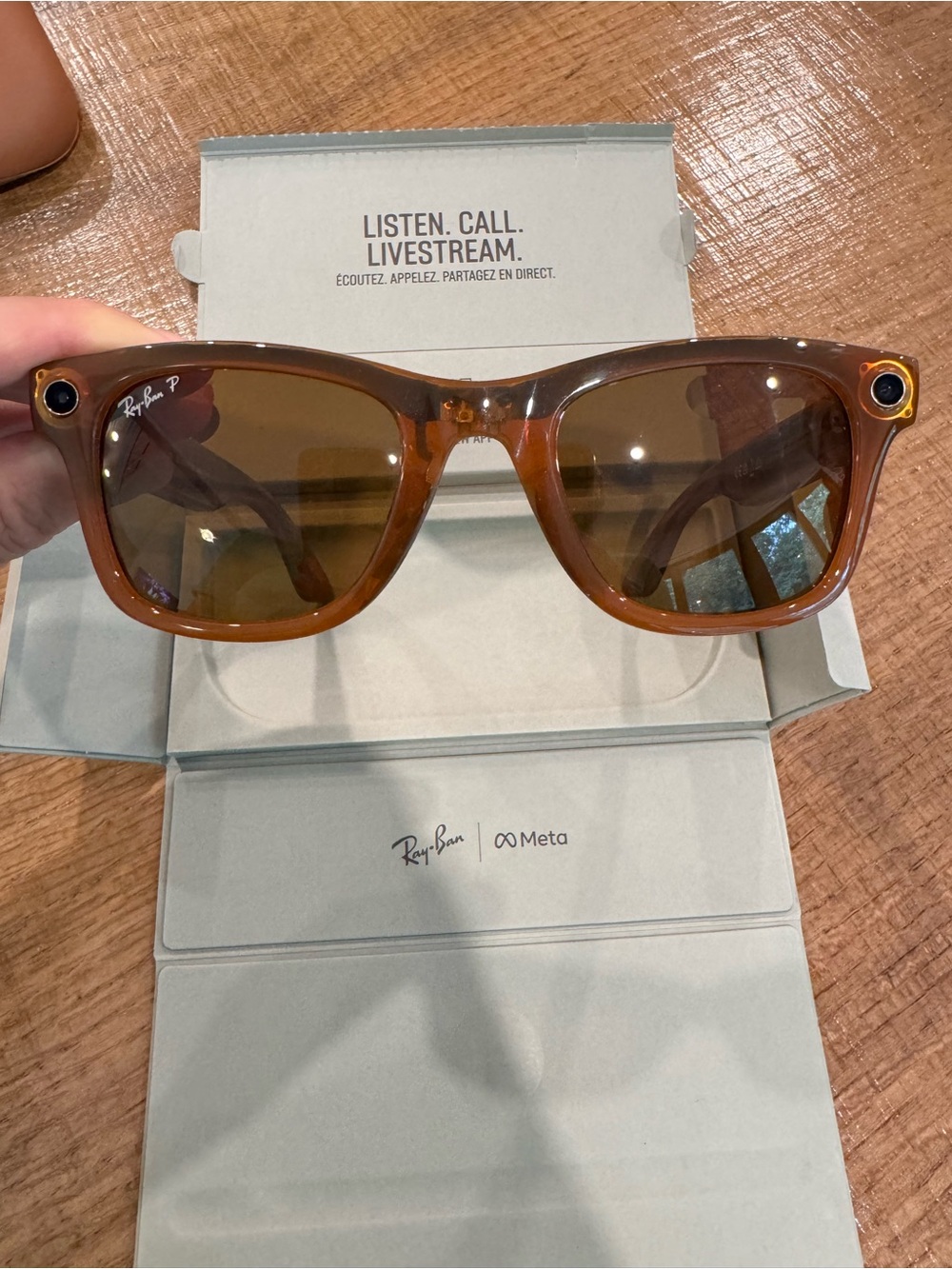 Ray-Ban Brown Tortoise Smart Sunglasses (Ray-Ban x Meta)